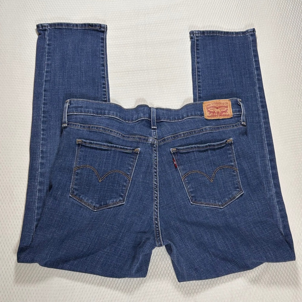 Levis 312 Shaping Slim Jeans Womens 31‎ Dark Wash Blue Mid Rise Stretch Denim